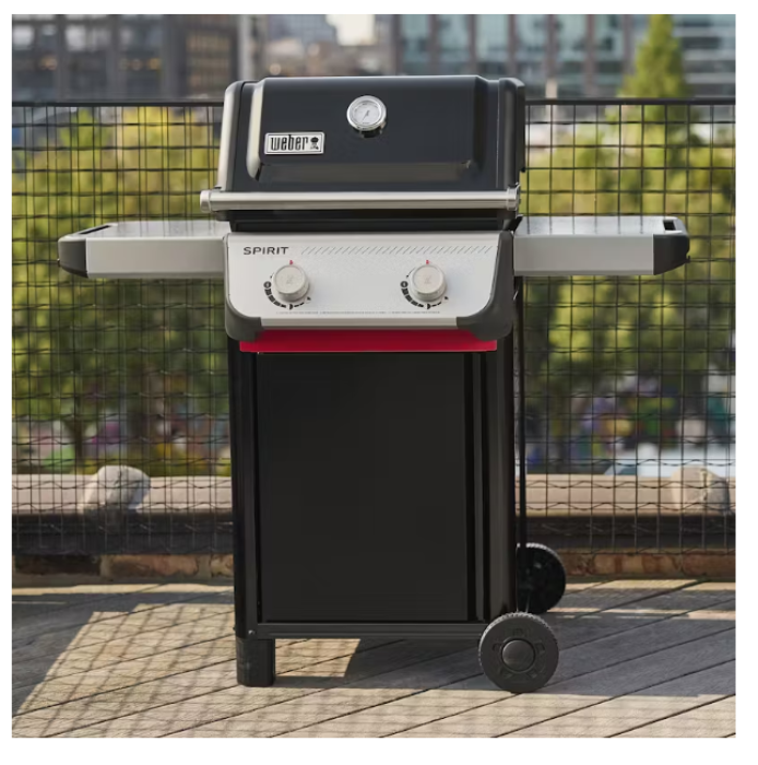 Weber Spirit E-210 Gasgrill, 2 Brenner, Schwarz